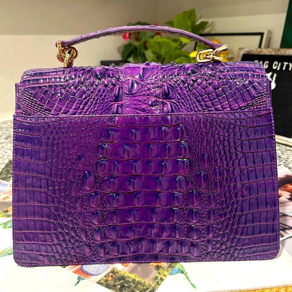 Brahmin Royal Purple Hallie - Picture 8 of 16